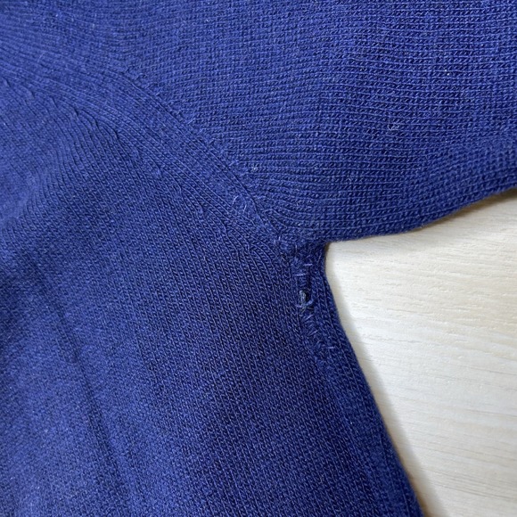 Robert Maynard Womens 100% Cashmere Blue Turtle Neck Sweater Small Scotland VTG - Picture 5 of 16